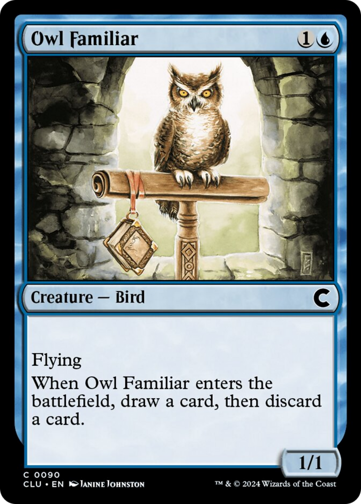 Owl Familiar [Ravnica: Clue Edition] | Silver Goblin