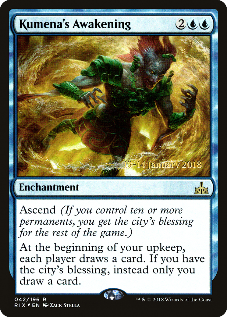 Kumena's Awakening (042) Foil - Rivals of Ixalan Promos