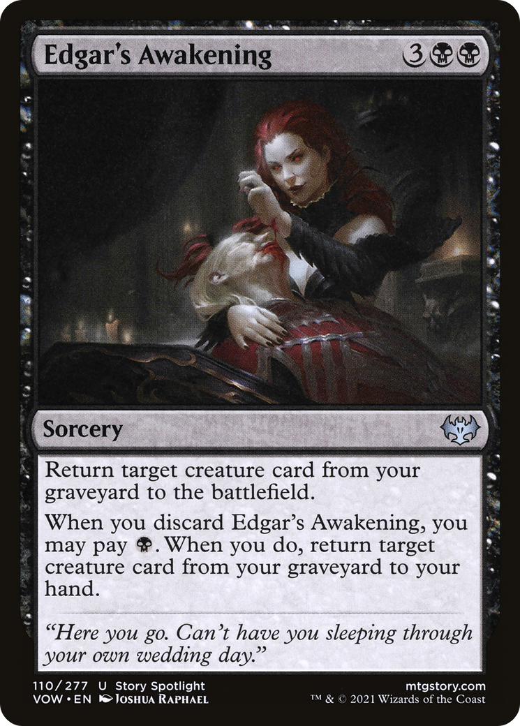 Edgar's Awakening (110) Foil - Innistrad: Crimson Vow