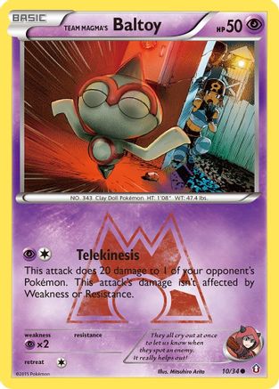 Team Magma's Baltoy (10/34) [XY: Double Crisis] | Silver Goblin