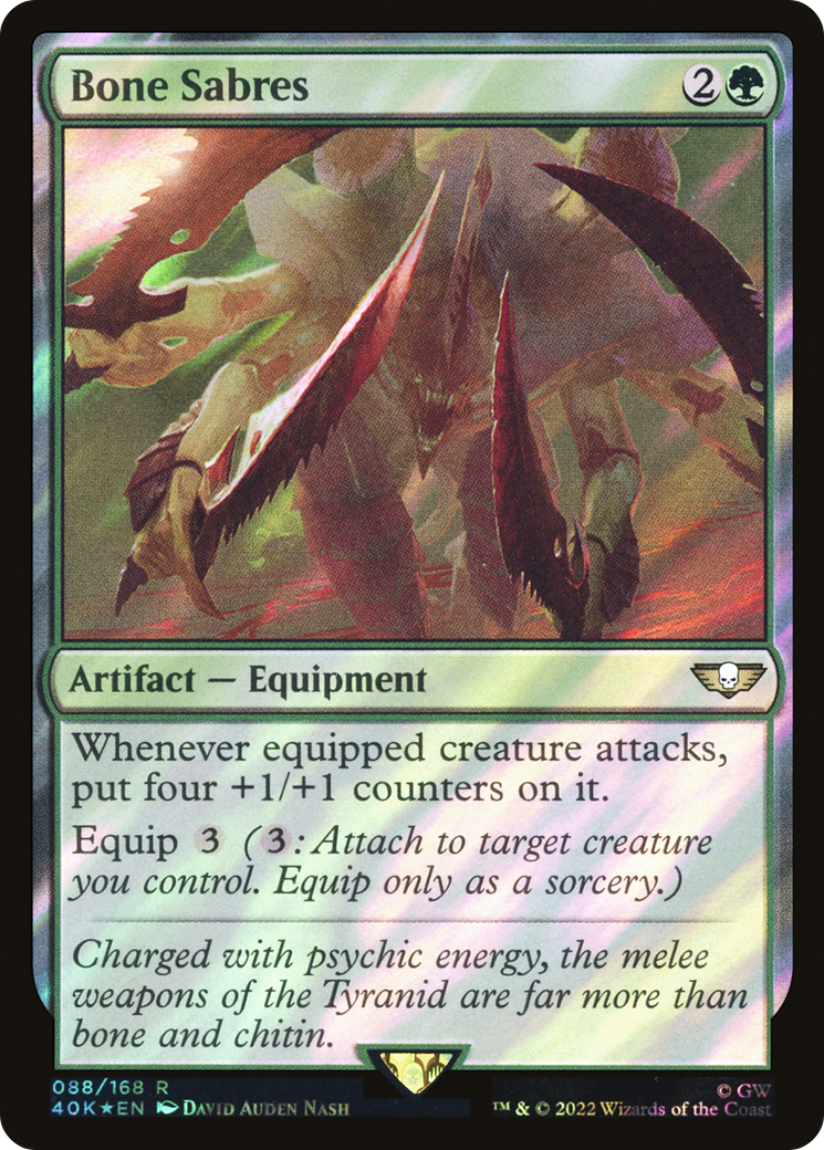 Bone Sabres (088) Surge Foil - Warhammer 40,000 Commander