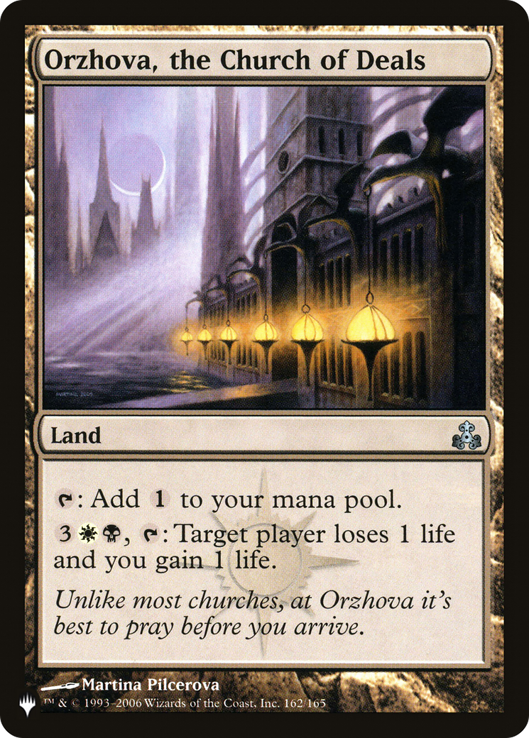 Orzhova, the Church of Deals (GPT-162) - The List