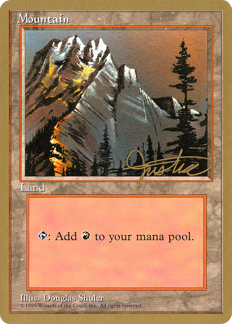 Mountain (A) - 1996 Mark Justice (4ED) - Pro Tour Collector Set