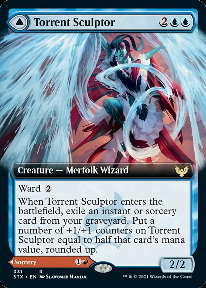Torrent Sculptor (Extended Art) (331) - Strixhaven: School of Mages