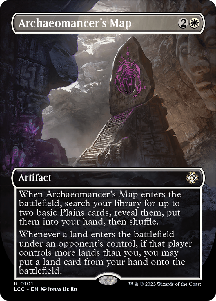 Archaeomancer's Map (Borderless) (101) - The Lost Caverns of Ixalan Commander