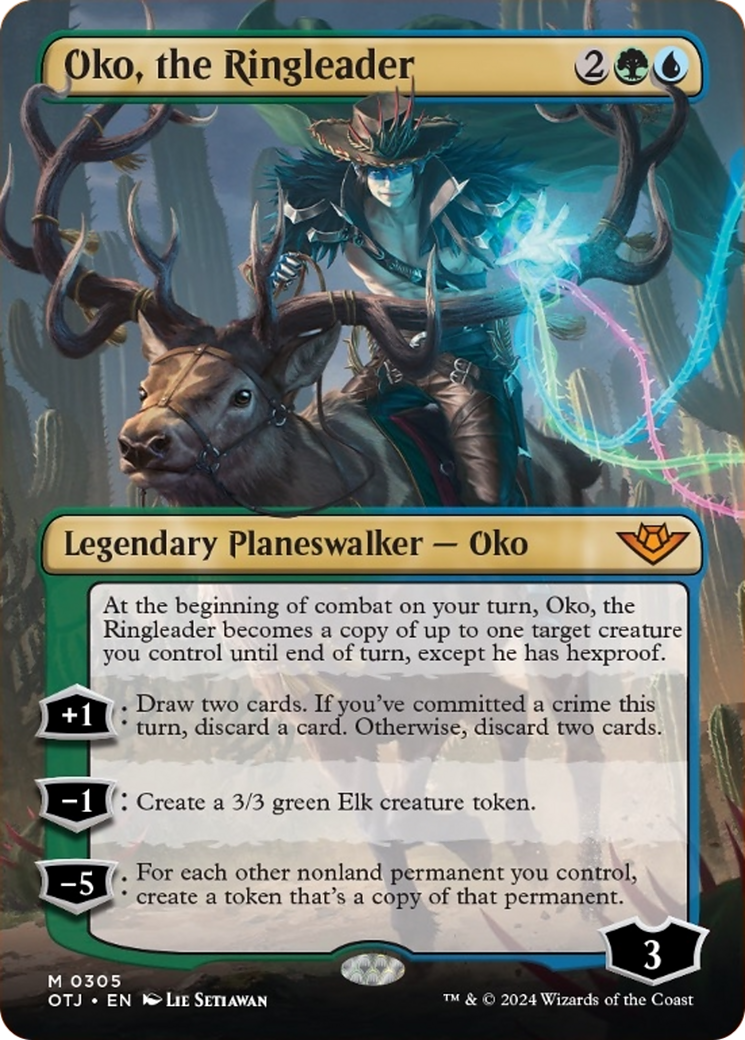 Oko, the Ringleader (Borderless) [Outlaws of Thunder Junction] | Silver Goblin