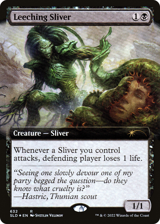 Leeching Sliver (Extended Art) (632) Foil - Secret Lair Drop