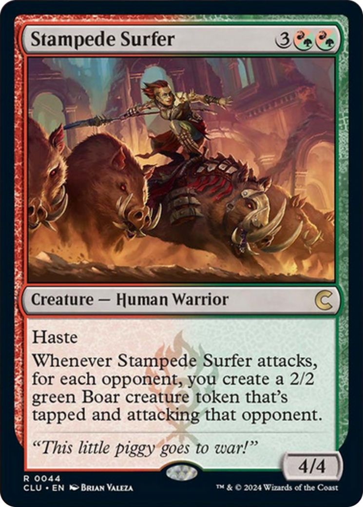 Stampede Surfer [Ravnica: Clue Edition] | Silver Goblin