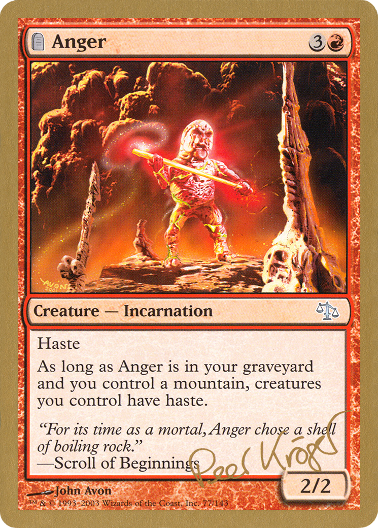 Anger (pk77) - World Championship Decks 2003