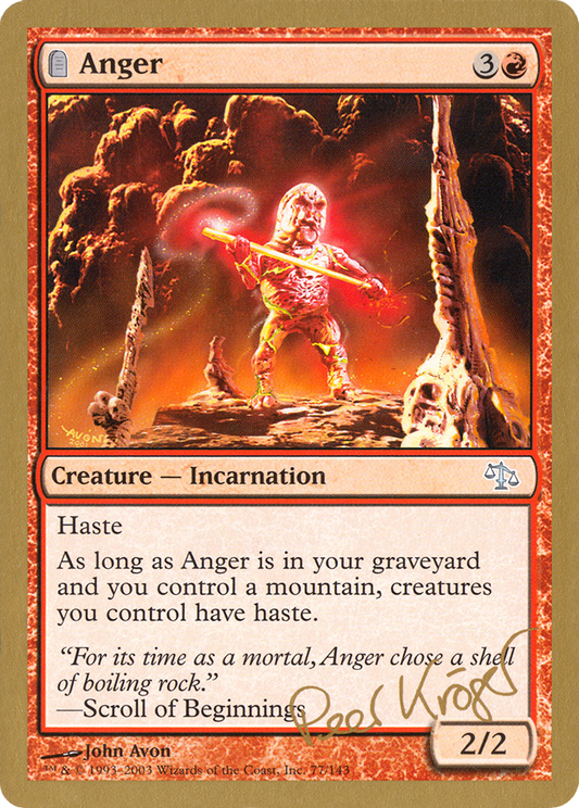 Anger (pk77) - World Championship Decks 2003