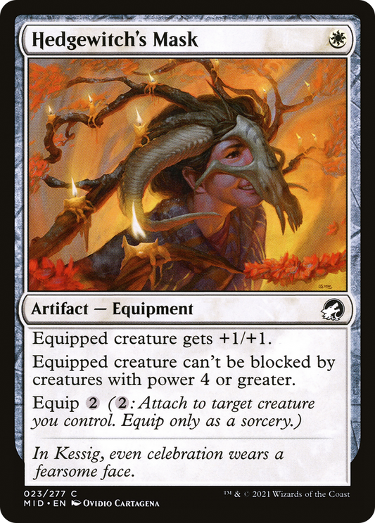 Hedgewitch's Mask (023) Foil - Innistrad: Midnight Hunt