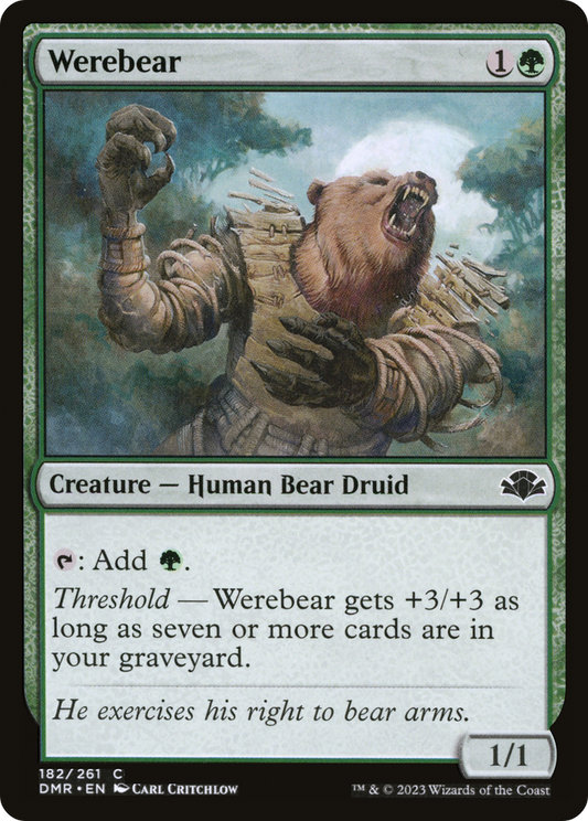 Werebear [Dominaria Remastered] Foil