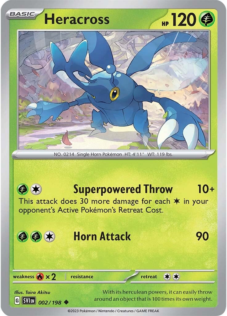 Heracross (002/198) [Scarlet & Violet: Base Set] | Silver Goblin