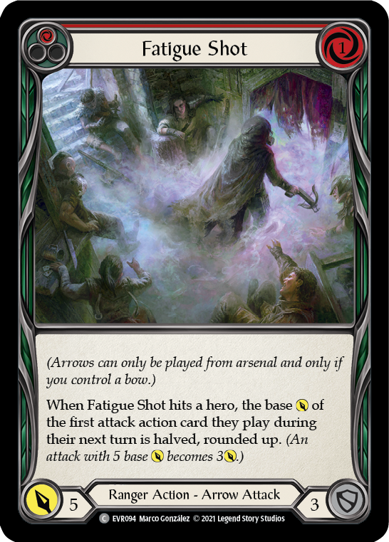 Fatigue Shot (Red) [EVR094] (Everfest)  1st Edition Rainbow Foil | Silver Goblin