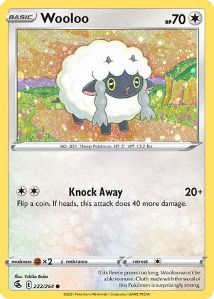 Wooloo (222/264) (Cosmos Holo) [Sword & Shield: Fusion Strike] | Silver Goblin