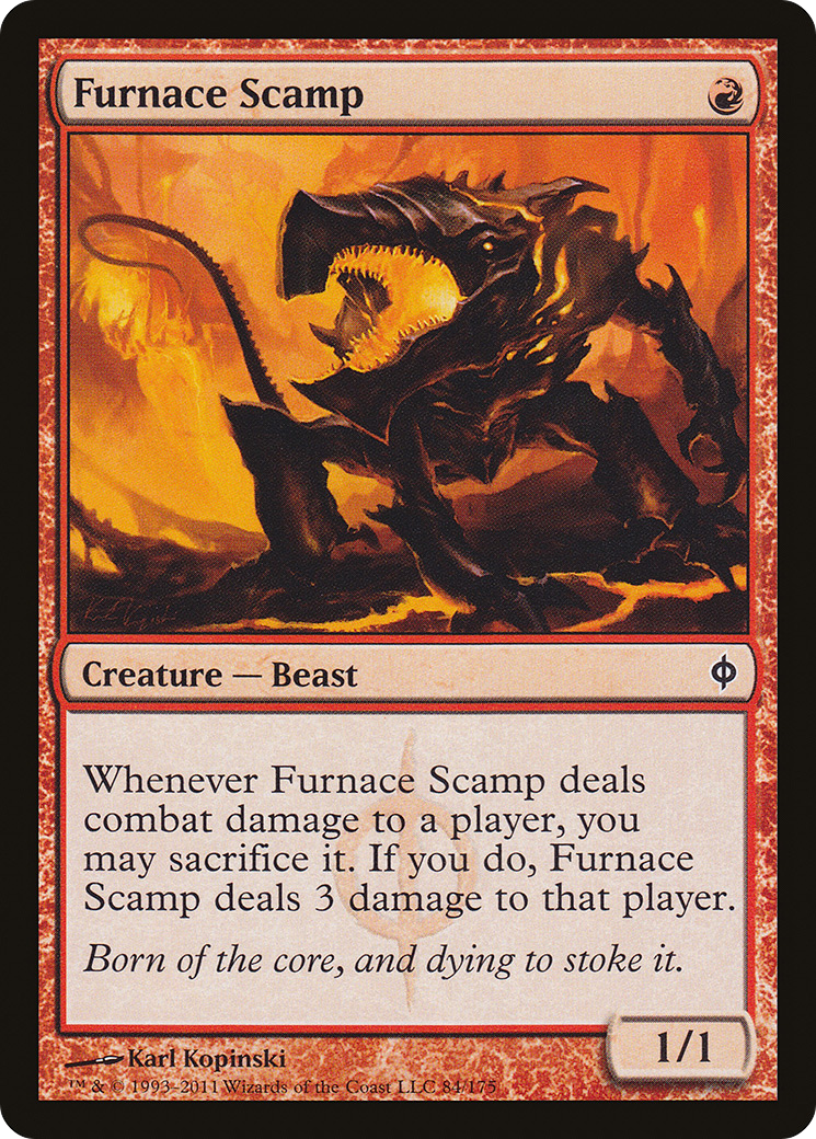 Furnace Scamp [New Phyrexia] | Silver Goblin