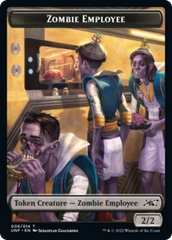 Zombie Employee // Food (011) Double-Sided Token [Unfinity Tokens] | Silver Goblin