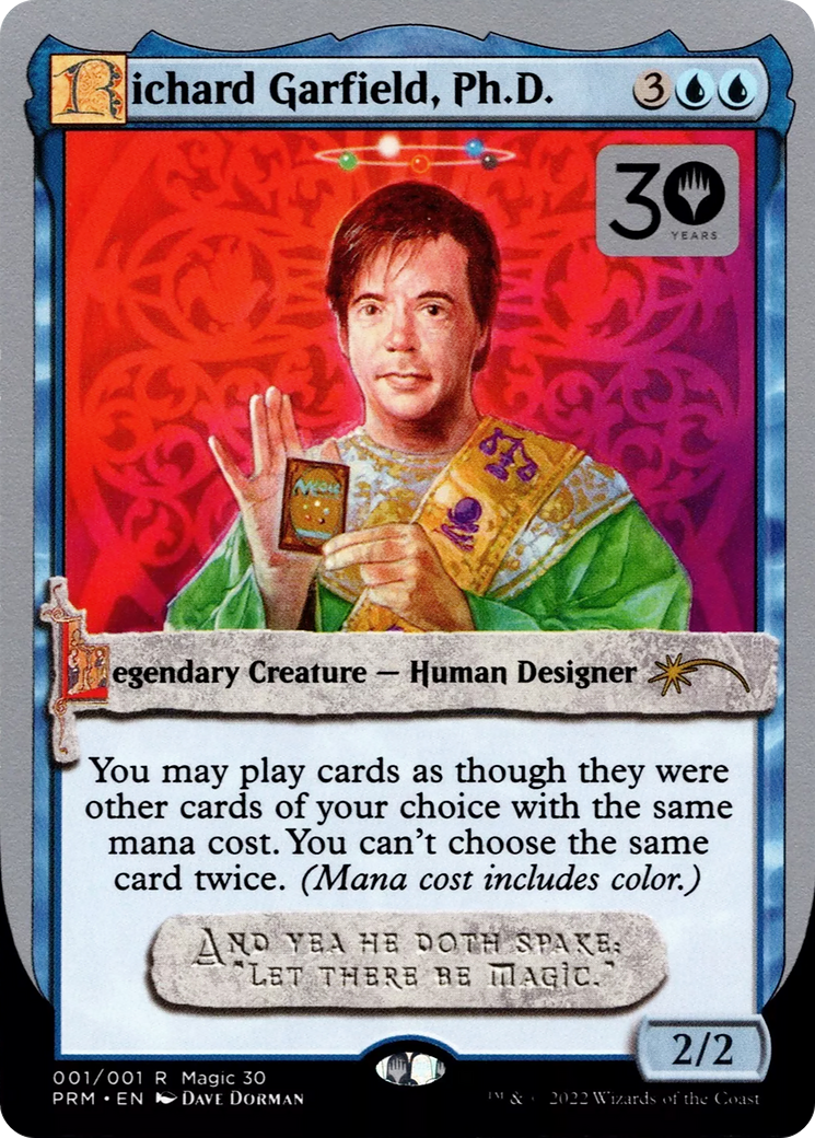 Richard Garfield, Ph.D. [30th Anniversary Promos] | Silver Goblin