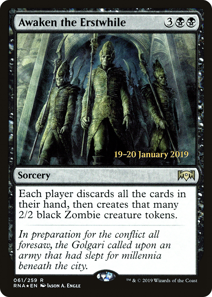 Awaken the Erstwhile (061) Foil - Ravnica Allegiance Promos