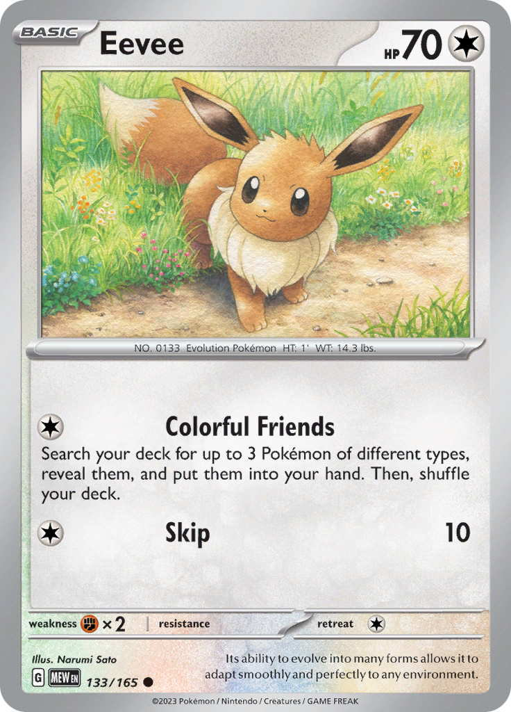 Eevee (133/165) [Scarlet & Violet: 151] | Silver Goblin