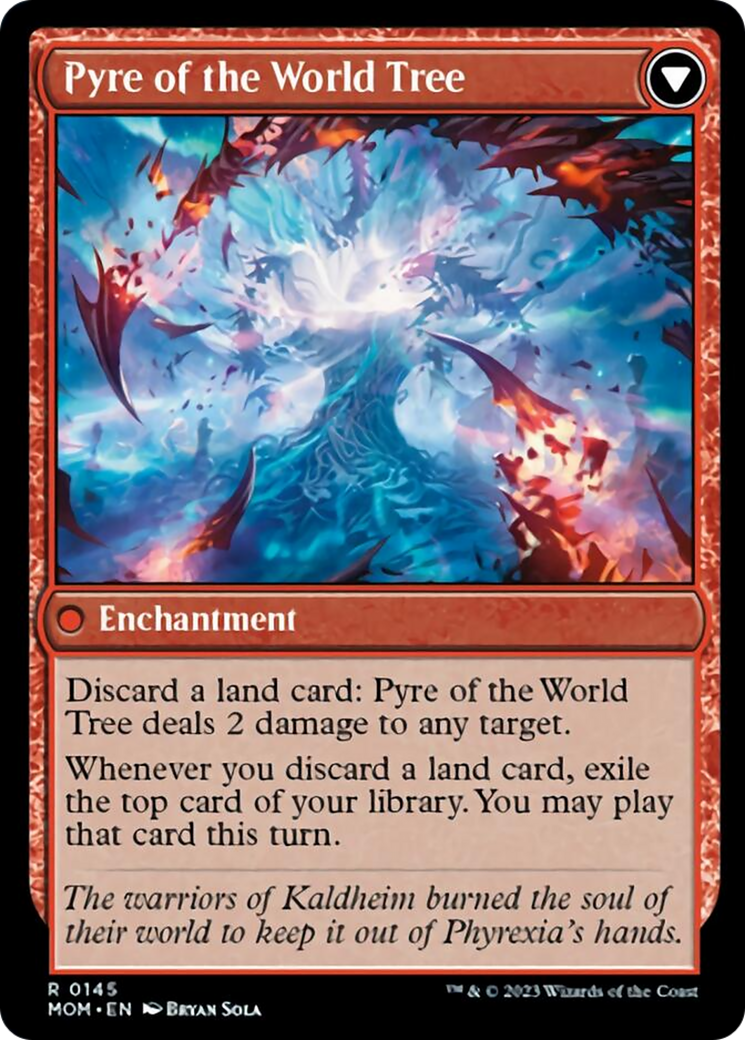 Invasion of Kaldheim // Pyre of the World Tree (145) Foil - March of the Machine