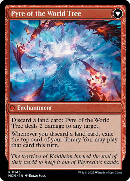 Invasion of Kaldheim // Pyre of the World Tree (145) Foil - March of the Machine
