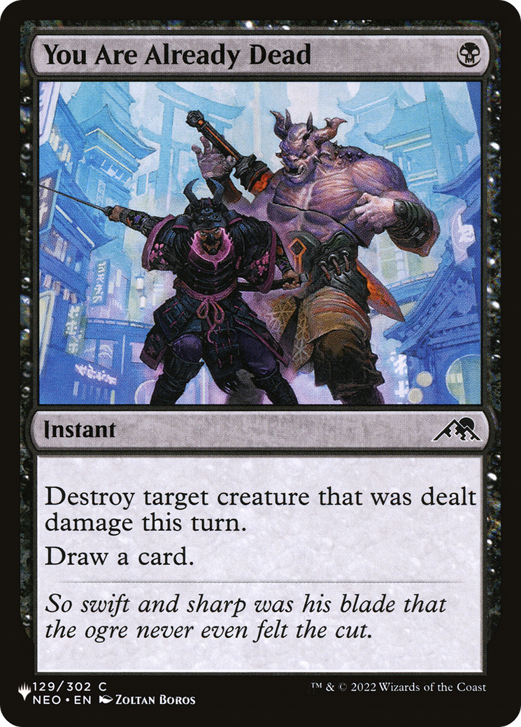 You Are Already Dead (NEO-129) - The List