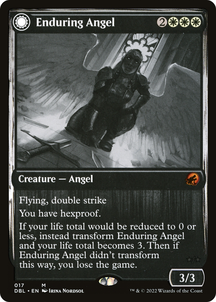 Enduring Angel // Angelic Enforcer (017) - Innistrad: Double Feature