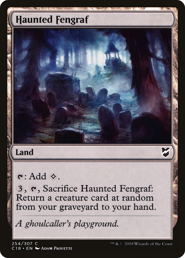 Haunted Fengraf (254) - Commander 2018