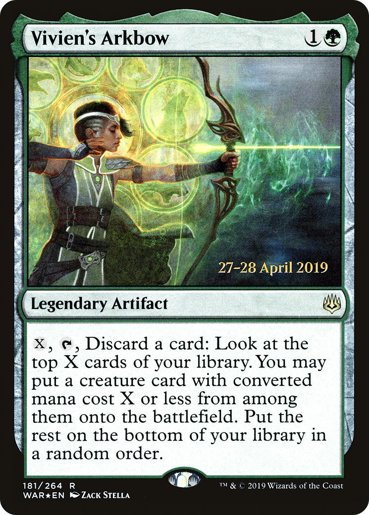 Vivien's Arkbow (181s) Foil - War of the Spark Promos