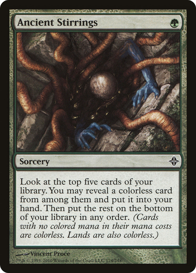 Ancient Stirrings (174) Foil - Rise of the Eldrazi