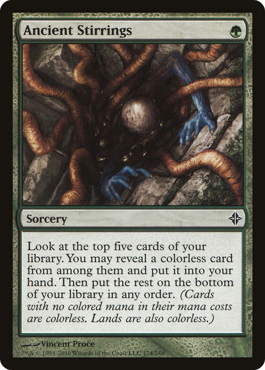 Ancient Stirrings (174) Foil - Rise of the Eldrazi