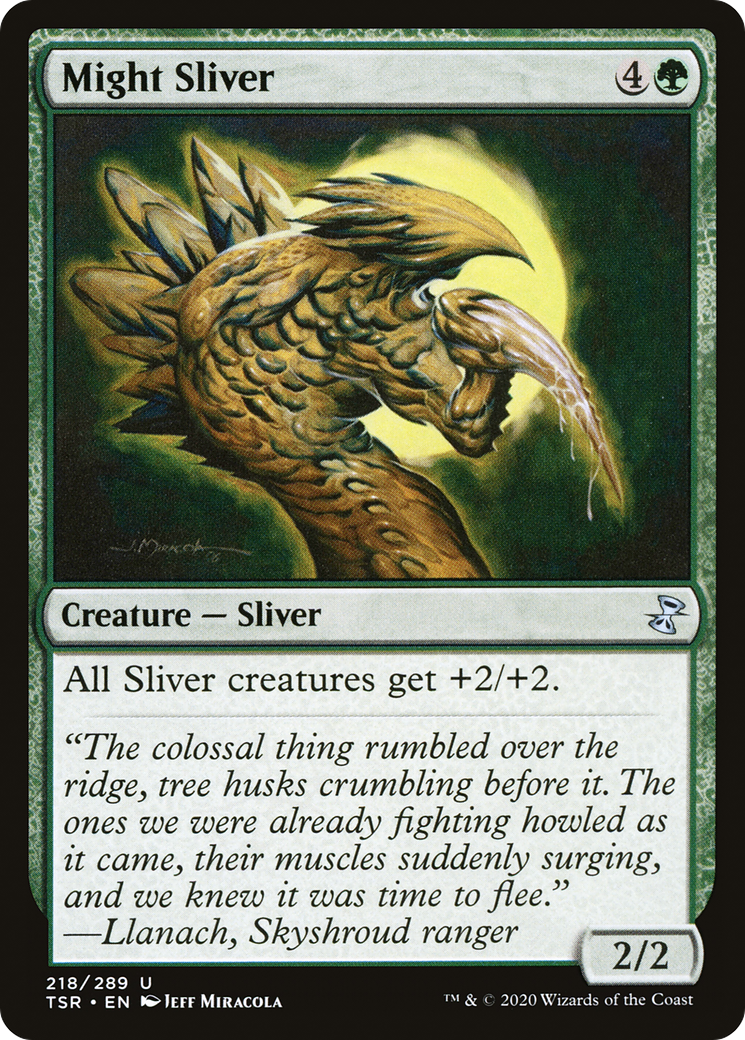 Might Sliver (218) Foil - Time Spiral Remastered