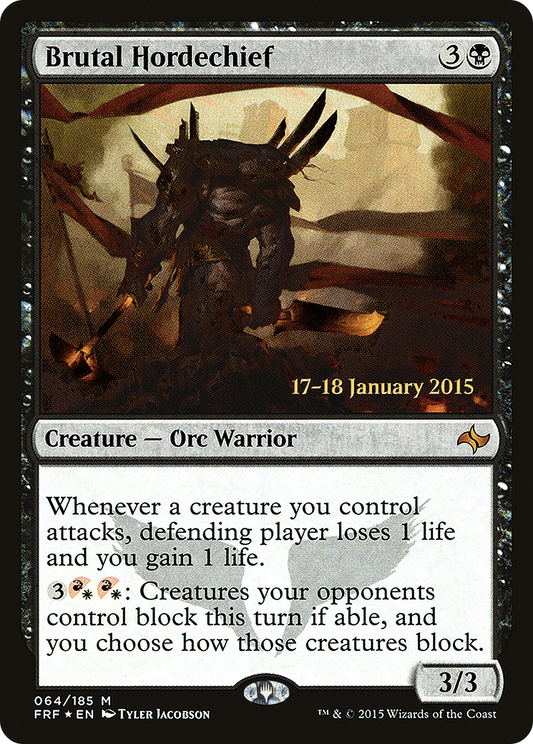 Brutal Hordechief (064) Foil - Fate Reforged Promos