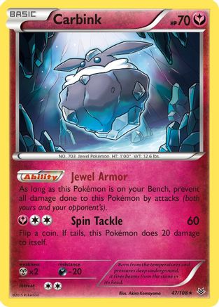 Carbink (47) Reverse Holofoil - XY  Roaring Skies
