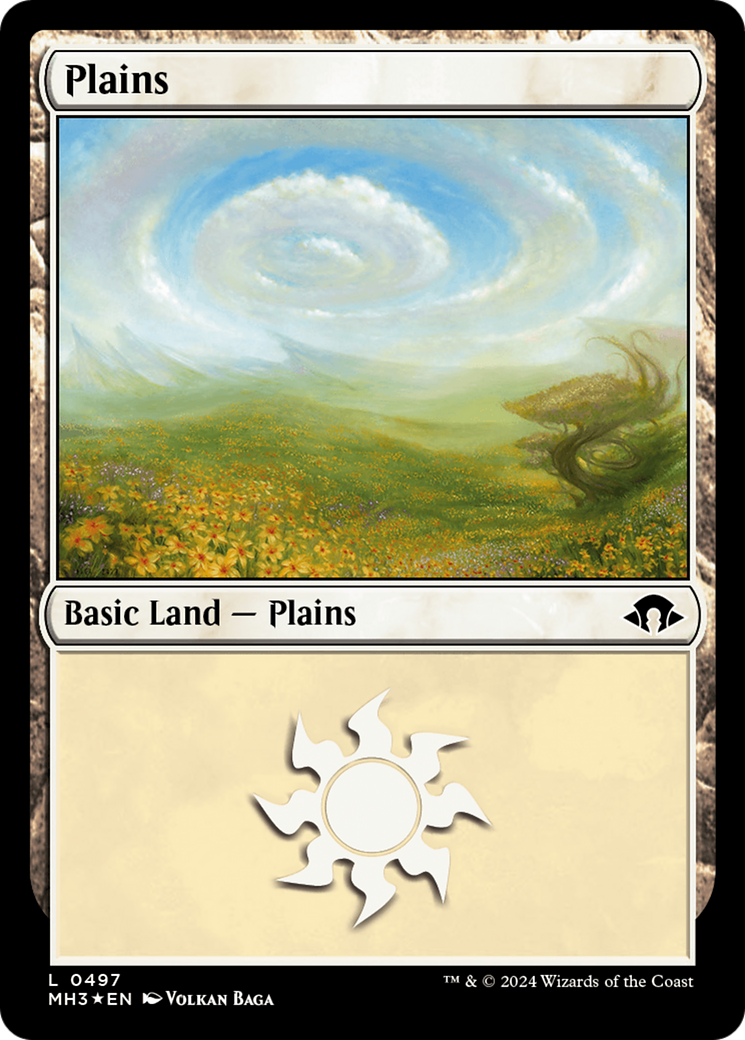 Plains (0497) (Ripple Foil) [Modern Horizons 3] | Silver Goblin