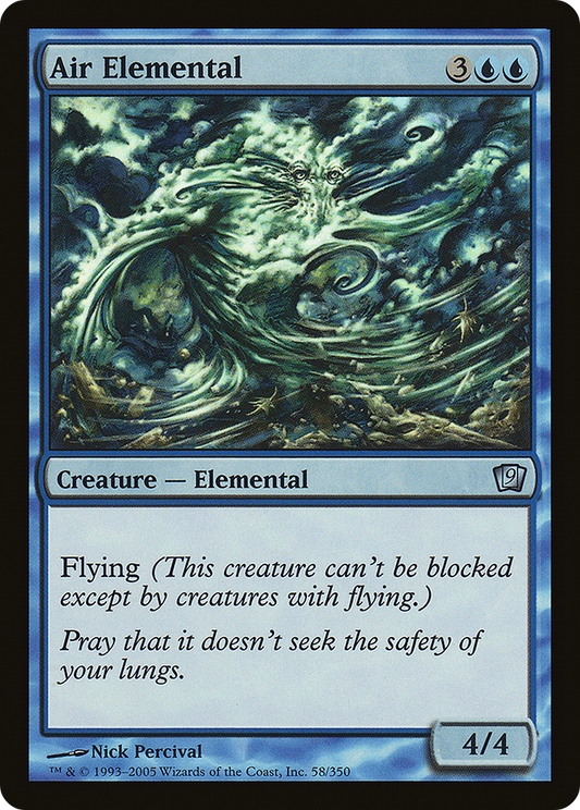 Air Elemental (58) Foil - Ninth Edition