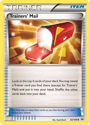 Trainers' Mail (92) - XY  Roaring Skies