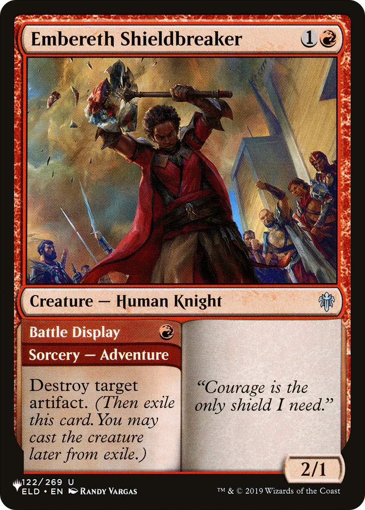 Embereth Shieldbreaker // Battle Display (ELD-122) - The List