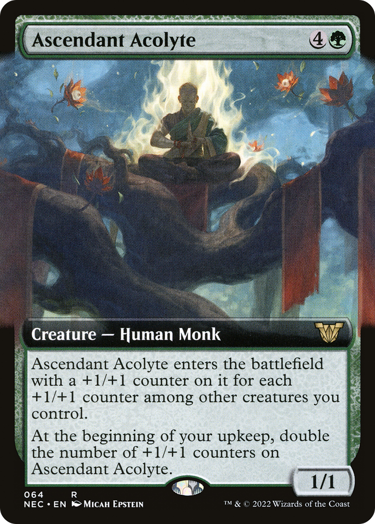 Ascendant Acolyte (Extended Art) (064) - Neon Dynasty Commander