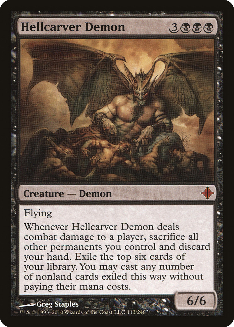 Hellcarver Demon (113) Foil - Rise of the Eldrazi