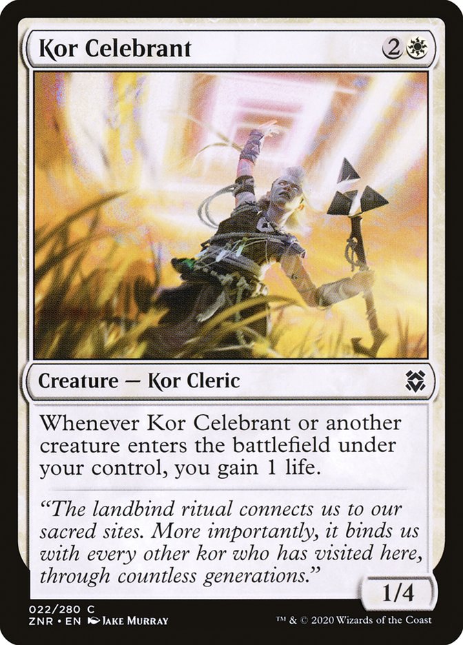 Kor Celebrant [Zendikar Rising] | Silver Goblin