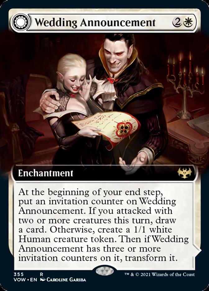 Wedding Announcement (Extended Art) (355) - Innistrad: Crimson Vow
