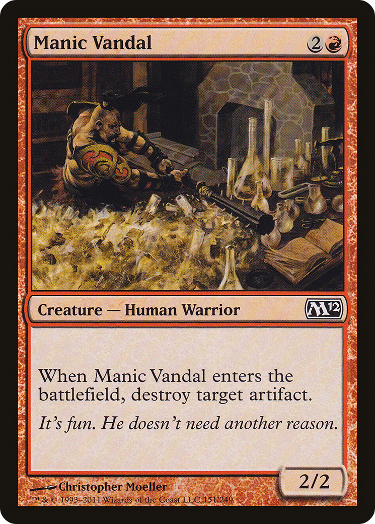 Manic Vandal (151) Foil - Magic 2012