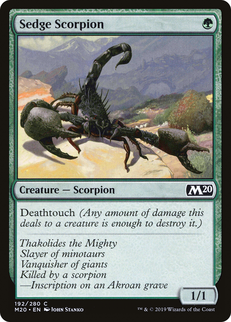 Sedge Scorpion [Core Set 2020] Foil