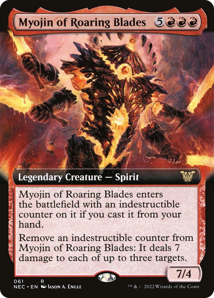 Myojin of Roaring Blades (Extended Art) (061) - Neon Dynasty Commander