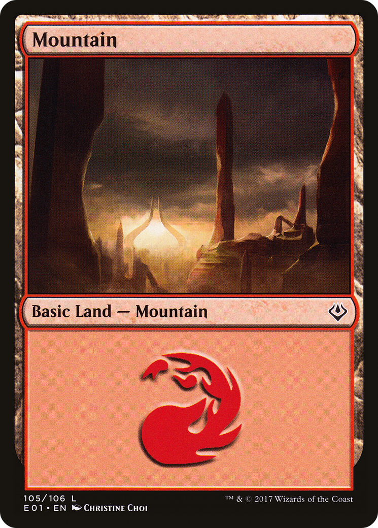 Mountain (105) - Archenemy: Nicol Bolas