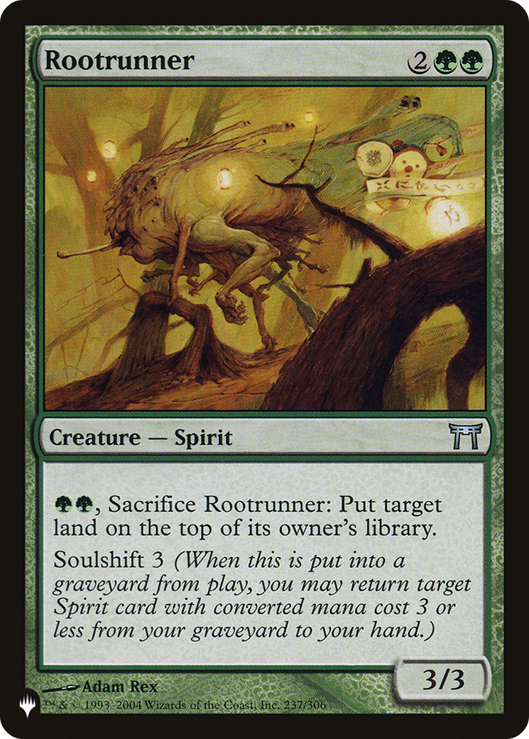 Rootrunner (CHK-237) - The List