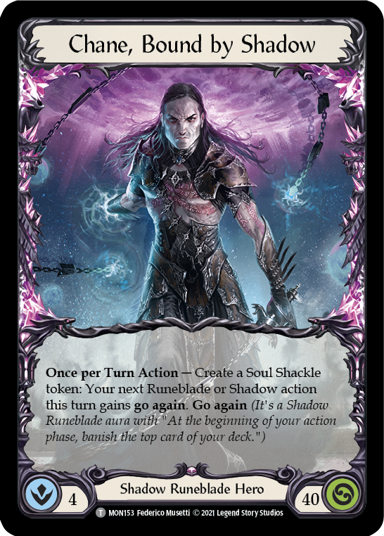 Chane, Bound by Shadow // Chane [MON153 // MON154] (Monarch)  1st Edition Normal | Silver Goblin