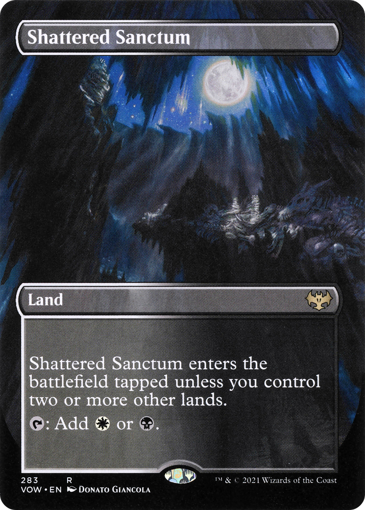 Shattered Sanctum (Borderless) (283) Foil - Innistrad: Crimson Vow